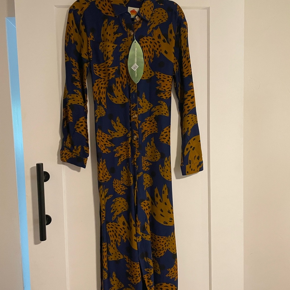 NWT Farm Rio Banana Jumpsuit - Picture 2 of 5
